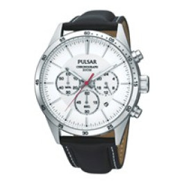 Urrem Pulsar VD53-X001 / PT3007X1 / PP069X Læder Sort 22mm